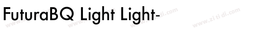 FuturaBQ Light Light字体转换